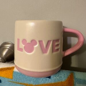 Disney Love Coffee Mug Pink